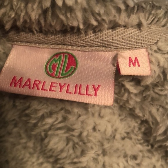 Marleylilly Sherpa gray vest, sz medium - Picture 5 of 7